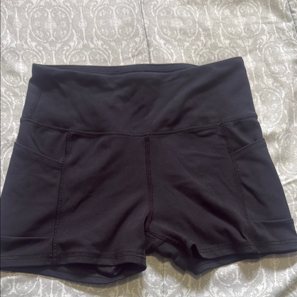 Balance Collection Black High Waist Athletic Shorts